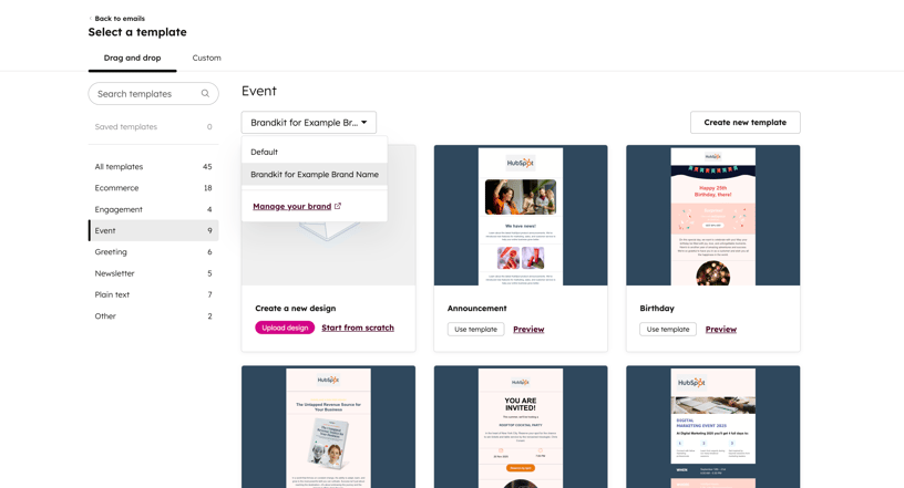 Branded Email Templates