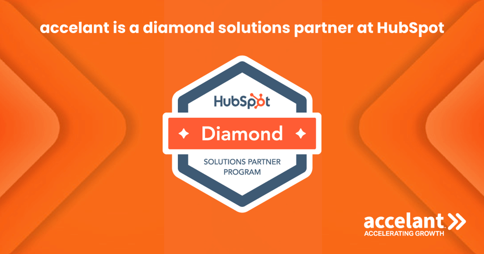 accelant joins exclusive ranks, achieving status as diamond solutions partner at HubSpot in under a year